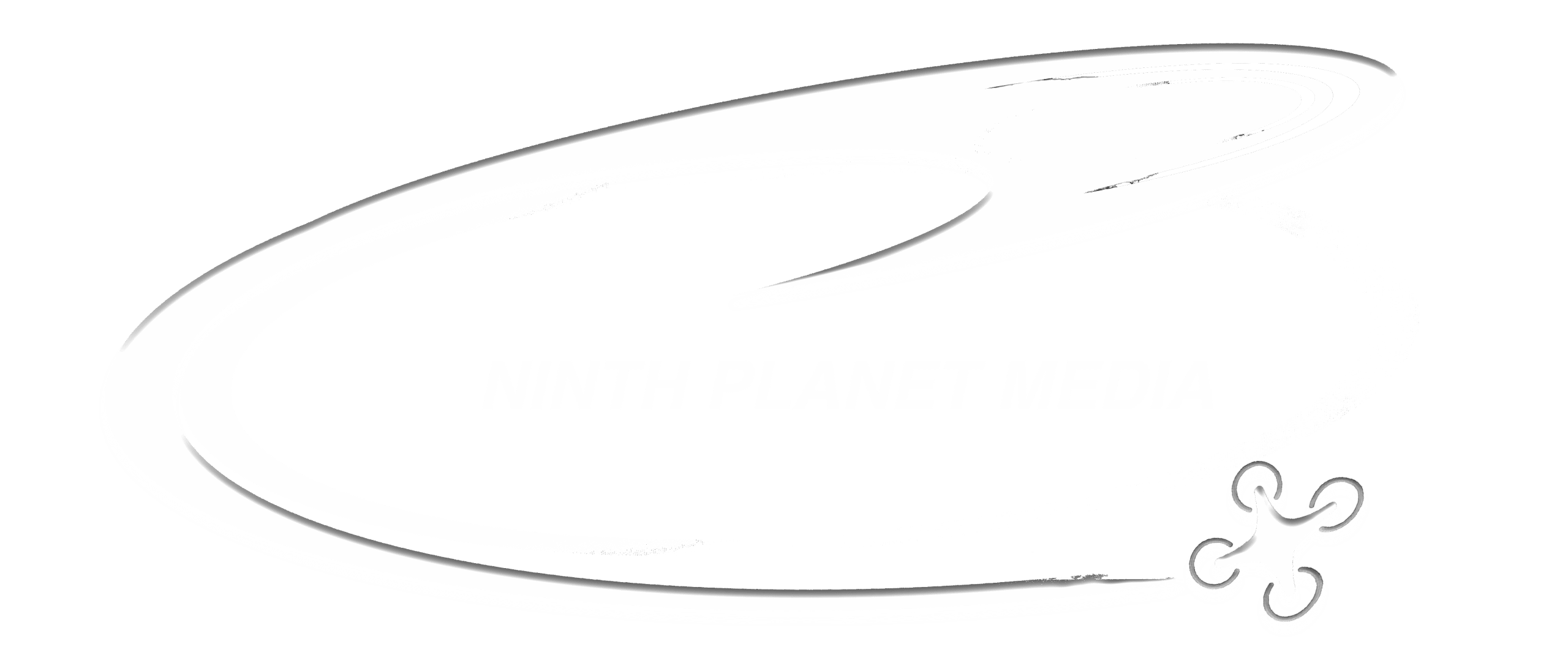 Ninth Planet Logo White